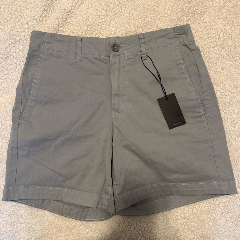 Bonobos Men's Light Gray Flat Front Shorts